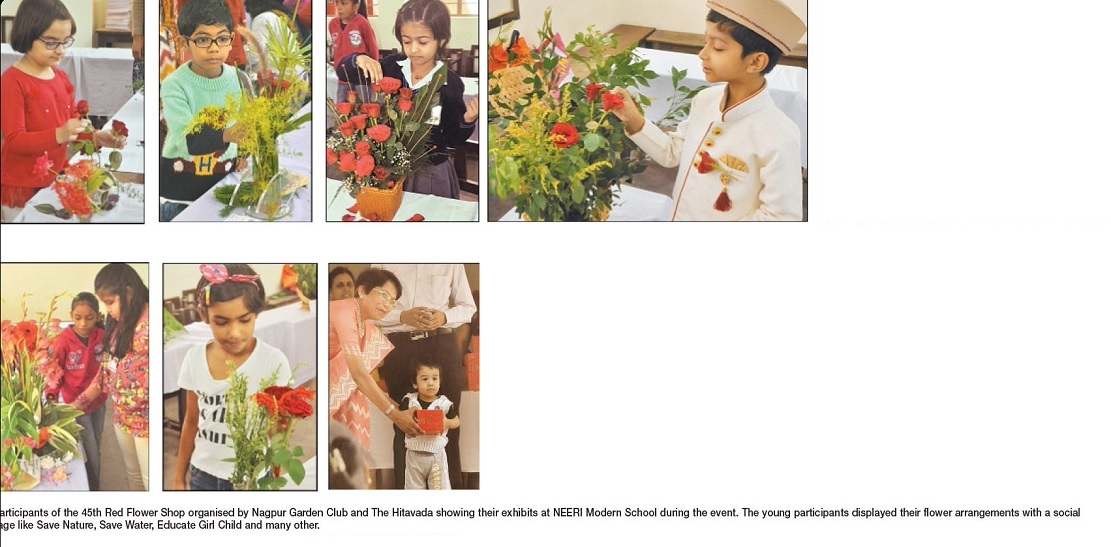 Nagpur Garden Club The Hitavada s Red Flower Show Gets Good Response 