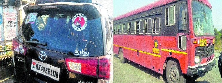 vehicle of MLC Girish Vya