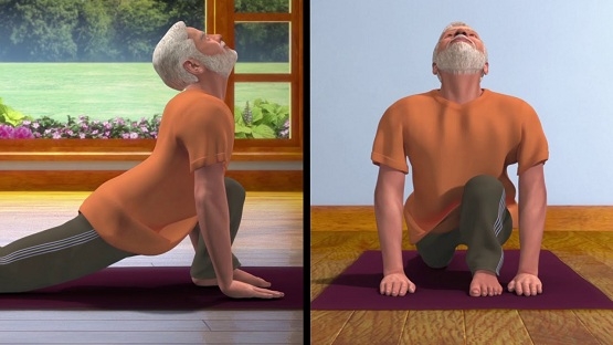 PM shares yoga asan video