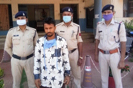 The accused in police cus