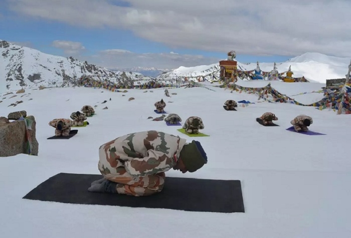 ITBP practices Yoga_1&nbs
