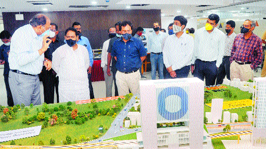 Guardian Minister Dr Raut inspected  progress of Maha Metro project : Sanjay Patil 