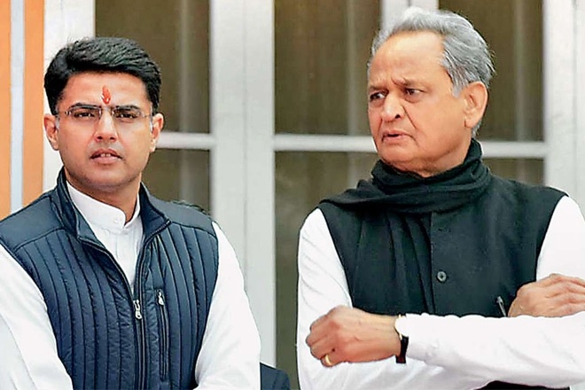 Sachin Pilot and Ashok Ge