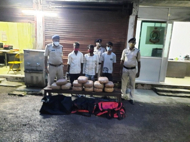 Youths caught with cannab