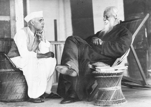 Pandit Nehru and Gurudev 
