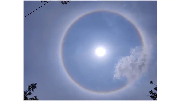 22 deg halo around Sun_1&
