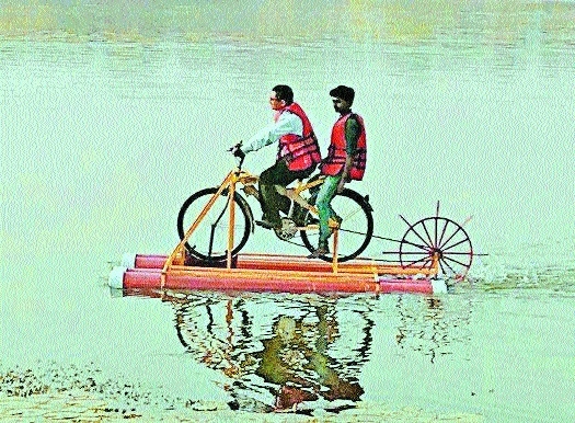 Floating bicycles remain_