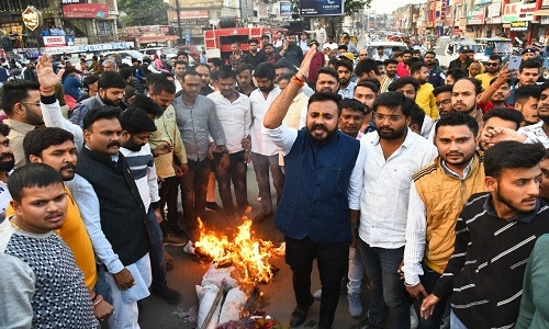 BJYM stages protest