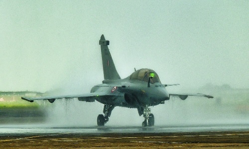 Rafale lands in India