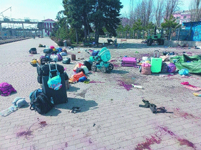 Ukraine station attack