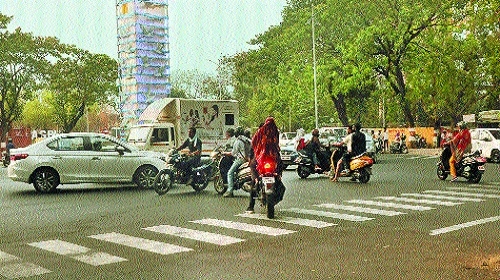 Traffic chaos