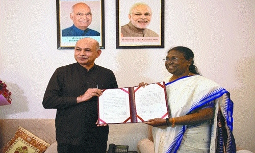 certificate of election to Murmu