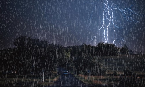  rainfall with lightning
