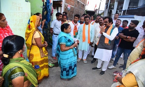 Rakesh Singh's extensive campaigning - Vimarsana News