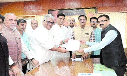 BJP complains to Chief Electoral Officer against wrongful removal of flags, symbols - Vimarsana News