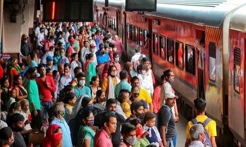 Festive rush in trains