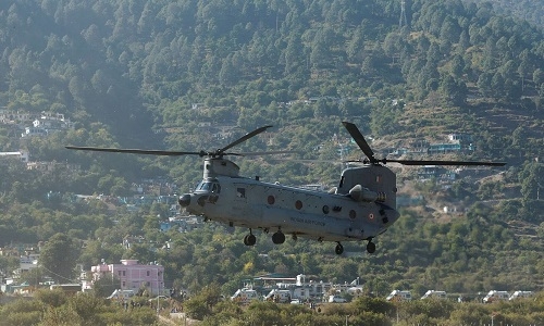 Chinook airlifts rescued 