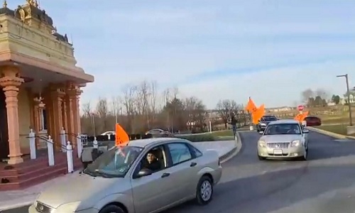 Hindu Americans organise car rally in Washington suburb ahead of Ayodhya Ram Temple inauguration - Vimarsana News