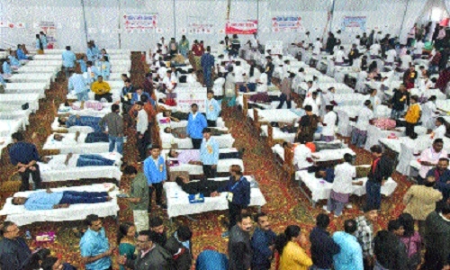 Over 1,100 members of ICWCL donate blood from one institution - Vimarsana News