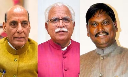 Rajnath, Khattar, Munda to select BJP's 3 CMs - Vimarsana News