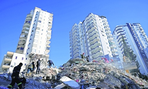 Frantic searching in Turkey