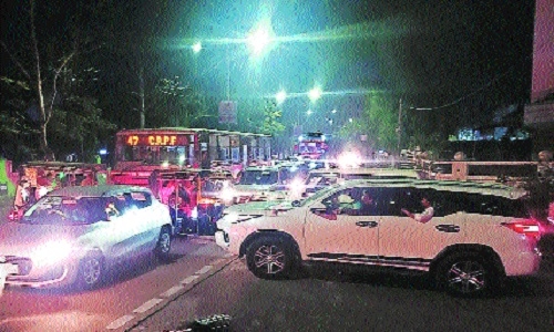 Development pangs: Road works jam traffic on major roads - Vimarsana News