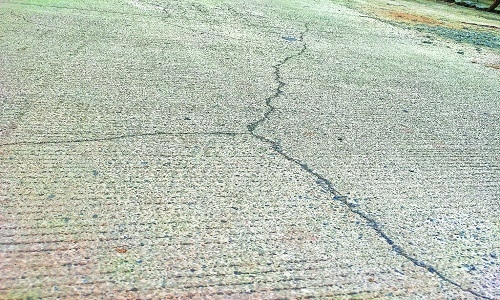 Besa-Ghogli cement road