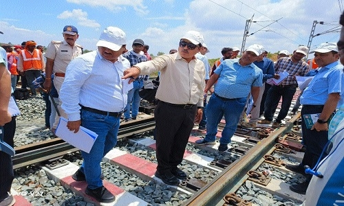 Newly laid double line project