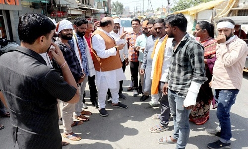MLA Rohani inspects new Moni crossing to Bada Patthar road - Vimarsana News