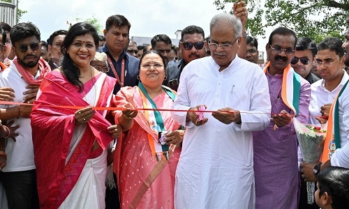 CM inaugurates Mata Shrimati Bindeshwari Baghel Park - Vimarsana News