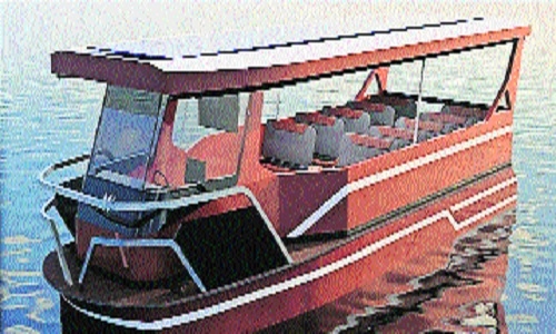 Jungle safari on boat in Pench