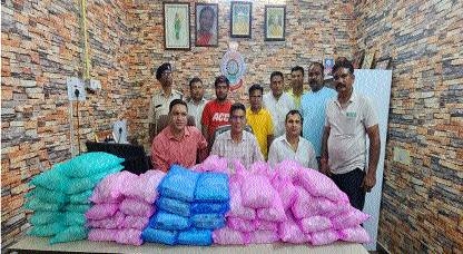 Police seize 355 kg