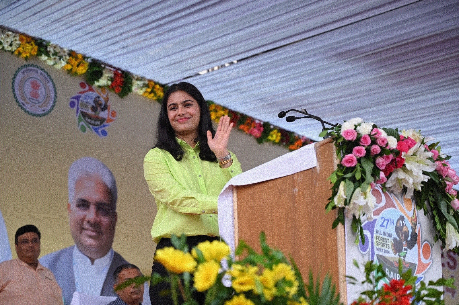 manu bhakar in chattisgarh