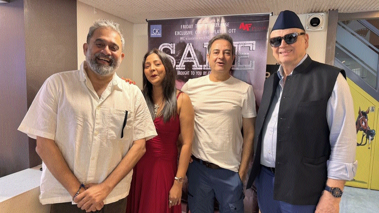 Shiraz Henry with Bollywood actors during the 