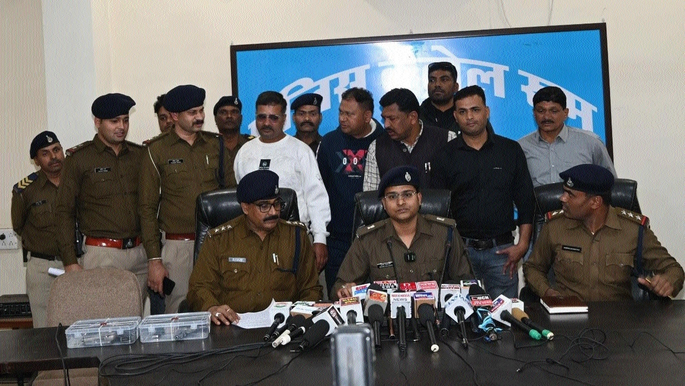 ASP City Anand Kaladgi accompanied by police team