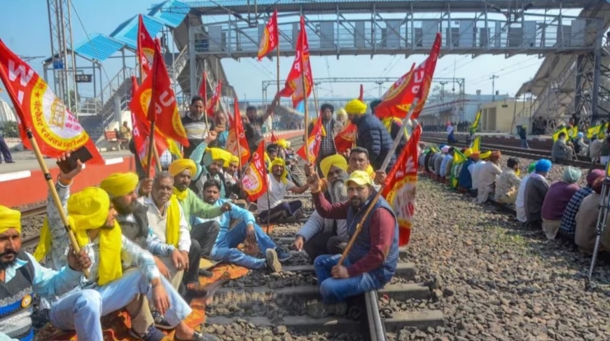 Trains hit as farmers BLOCK rail tracks in Punjab The Hitavada