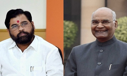 Shinde writes to Kovind in support