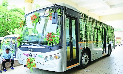 Electric bus delivery Erring company starts dispatch after receiving recovery notice - Vimarsana News