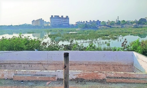 Desolate and stinking, Gandhisagar 