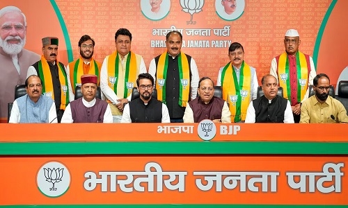 9 ex-Himachal MLAs, including six from Congress, join BJP - Vimarsana News