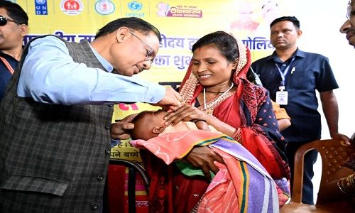 CM Sai inaugurates National Pulse Polio campaign