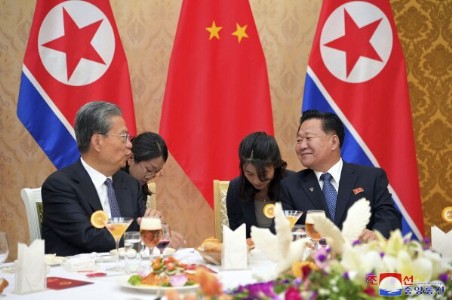 Chinese official talks with North Korean counterpart in the nations' highest-level meeting in years