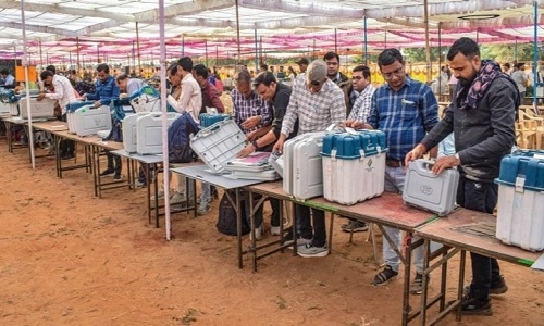 ECI sets up polling stations