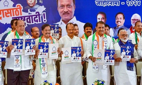 NCP releases manifesto.. Supports demand for caste-based census