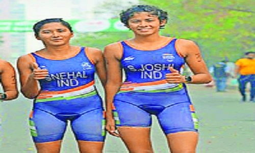 Joshi sisters in India triathlon