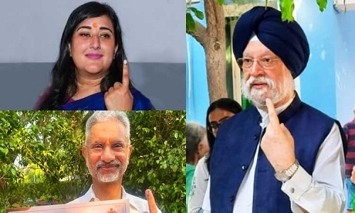 Jaishankar, Puri, Bansuri among early voters - Vimarsana News