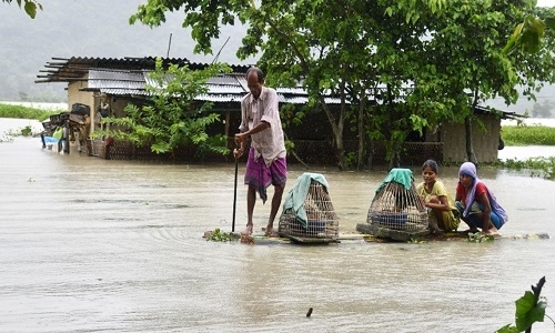 Assam flood situation grim, over 3.5 lakh affected - Vimarsana News