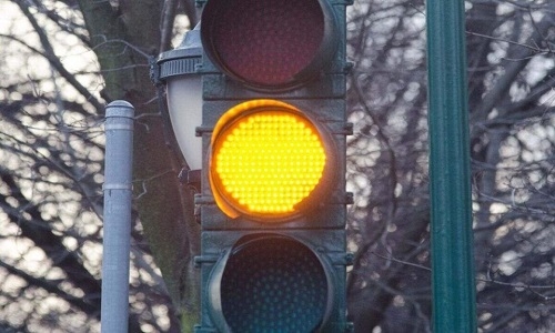 traffic signals on blinker mode