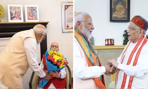 Modi meets Advani, Joshi