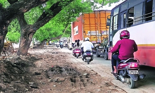 Where space for two wheeler riders